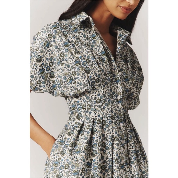 Anthropologie The Tobie Mini Shirt Dress by Exquise - Picture 3 of 7